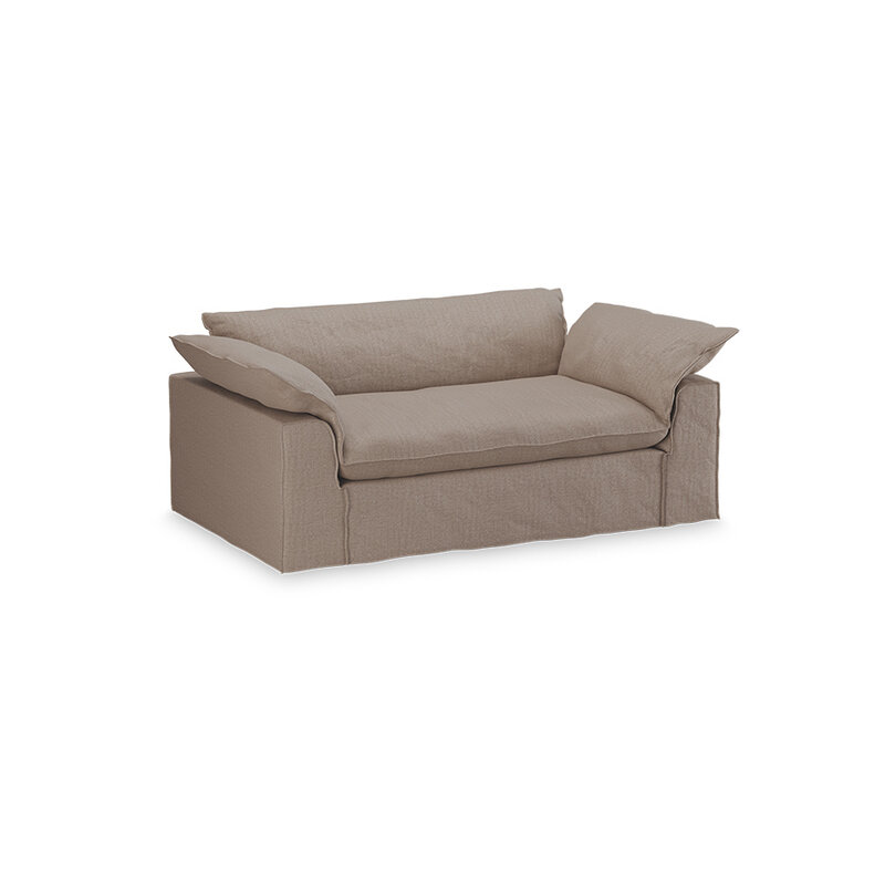 HKLIVING-collectie Nomad bank: 204cm, pure, earth