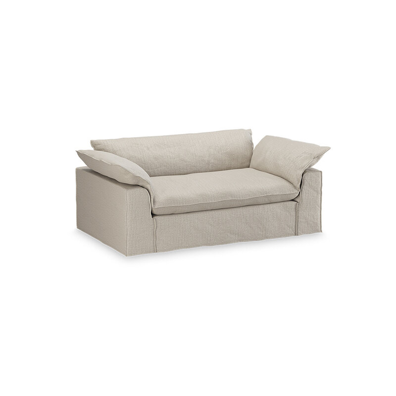HKLIVING-collectie Nomad bank: 204cm, pure, ivory