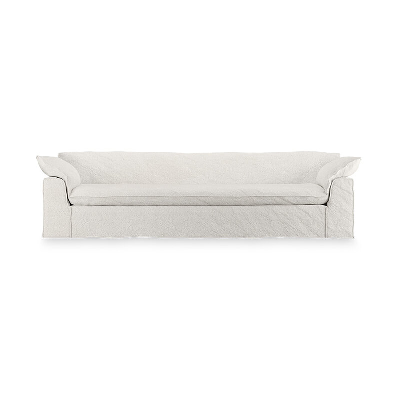HKLIVING-collectie Nomad bank: 305cm, boucle, cream