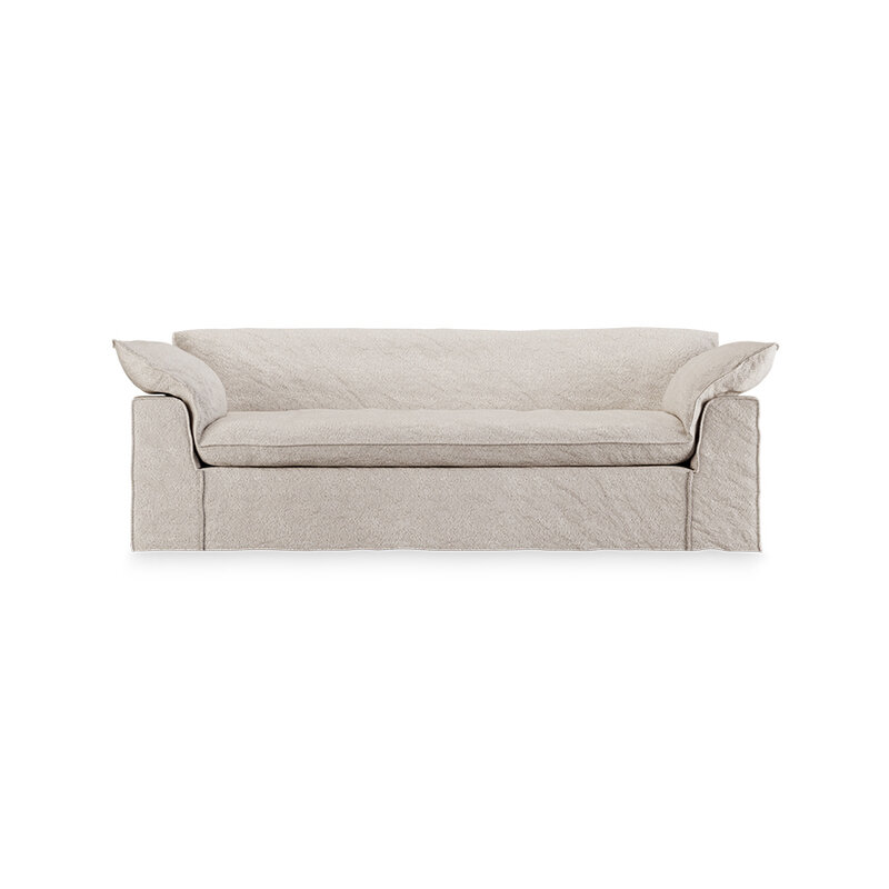 HKLIVING-collectie Nomad bank: 244cm, boucle, taupe