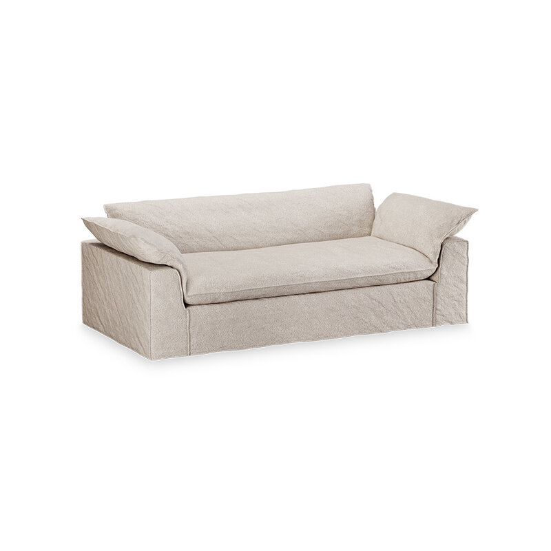 HKLIVING-collectie Nomad bank: 244cm, boucle, taupe