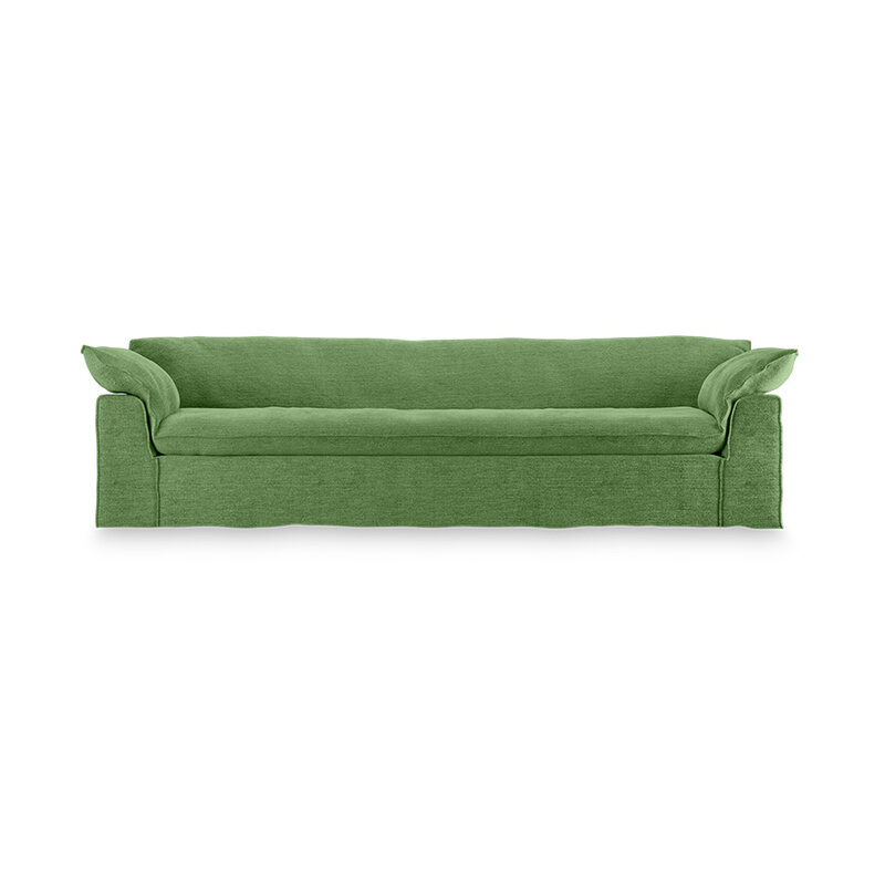 HKLIVING-collectie Nomad bank: 305cm, royal velvet, green