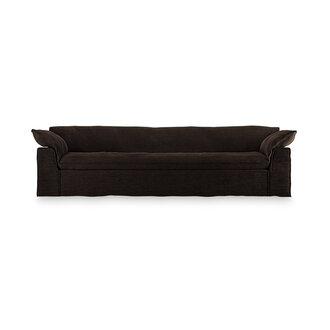 HKLIVING Nomad bank: 305cm, royal velvet, espresso