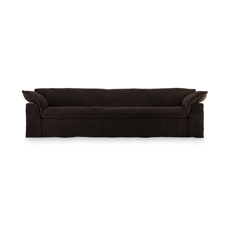 HKLIVING-collectie Nomad bank: 305cm, royal velvet, espresso