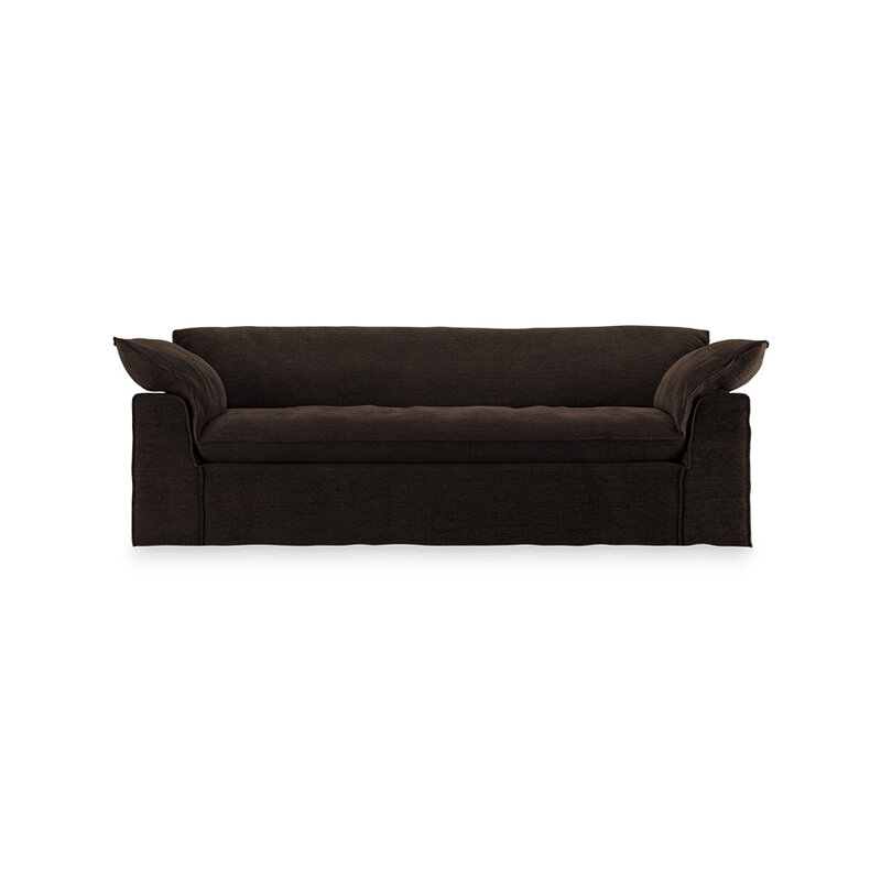 HKLIVING-collectie Nomad bank: 244cm, royal velvet, espresso
