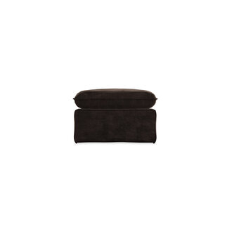 HKLIVING Nomad bank: hocker, royal velvet, espresso