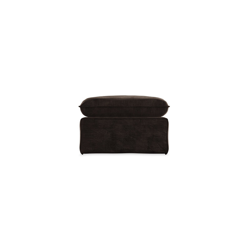 HKLIVING-collectie Nomad bank: hocker, royal velvet, espresso
