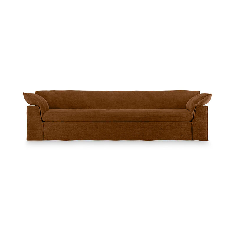 HKLIVING-collectie Nomad bank: 305cm, royal velvet, caramel