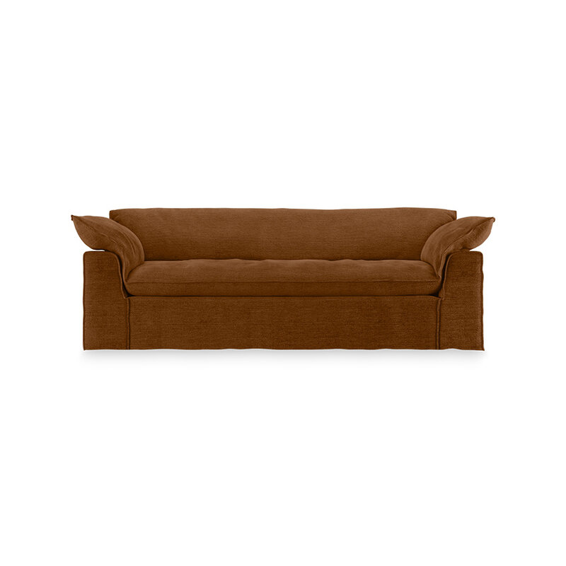 HKLIVING-collectie Nomad bank: 244cm, royal velvet, caramel