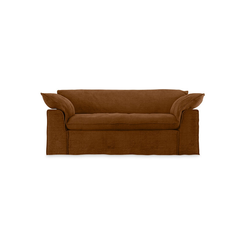 HKLIVING-collectie Nomad bank: 204cm, royal velvet, caramel