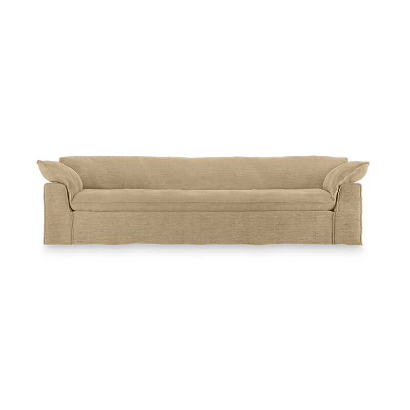 HKLIVING-collectie Nomad bank: 305cm, royal velvet, cream