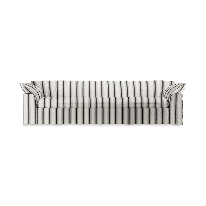 HKLIVING-collectie Nomad bank: 305cm, rocco, chalkstripe