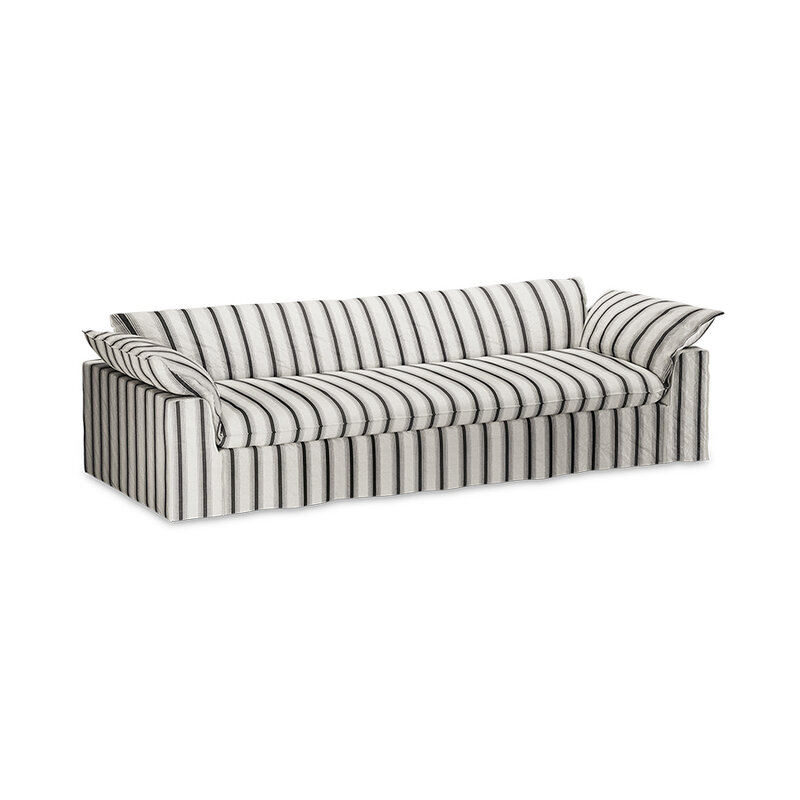 HKLIVING-collectie Nomad bank: 305cm, rocco, chalkstripe