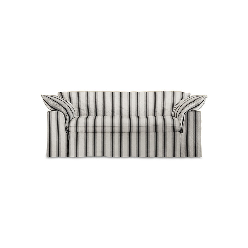 HKLIVING-collectie Nomad bank: 204cm, rocco, chalkstripe