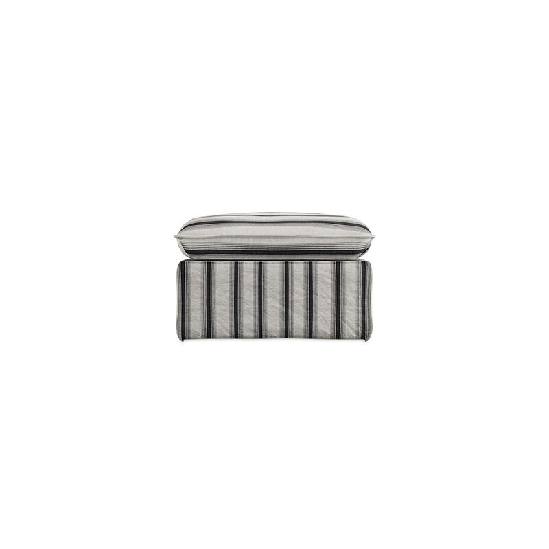 HKLIVING-collectie Nomad bank: hocker, rocco, chalkstripe