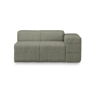 HKLIVING Brut sofa: element rechts, linnen, army green HKLIVING Brut sofa: element rechts, linnen, army green
