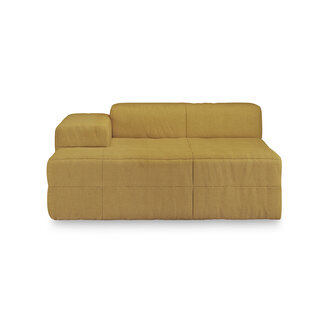 HKLIVING Brut sofa: element links divan, linnen, burnt ochre HKLIVING Brut sofa: element links divan, linnen, burnt ochre