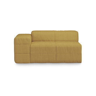 HKLIVING Brut sofa: element links, linnen, burnt ochre HKLIVING Brut sofa: element links, linnen, burnt ochre
