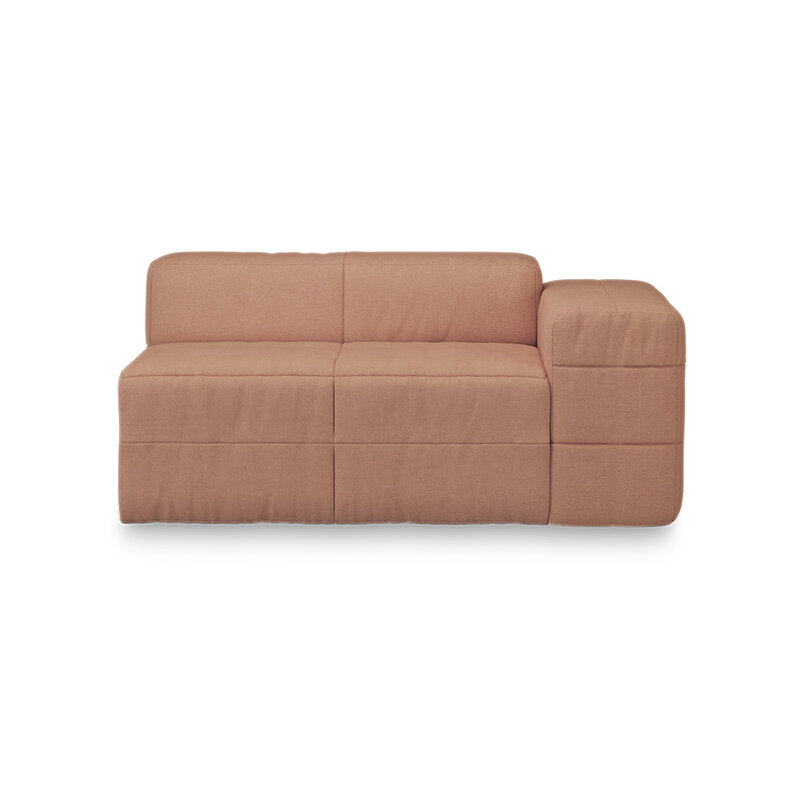 HKLIVING-collectie Brut sofa: element rechts, linnen, dusty rose