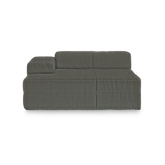 HKLIVING Brut sofa: element links divan, wander, army green
