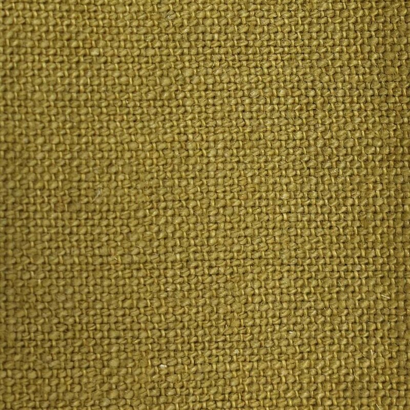 HKLIVING-collectie Jax bank: element hocker, linnen, burnt ochre