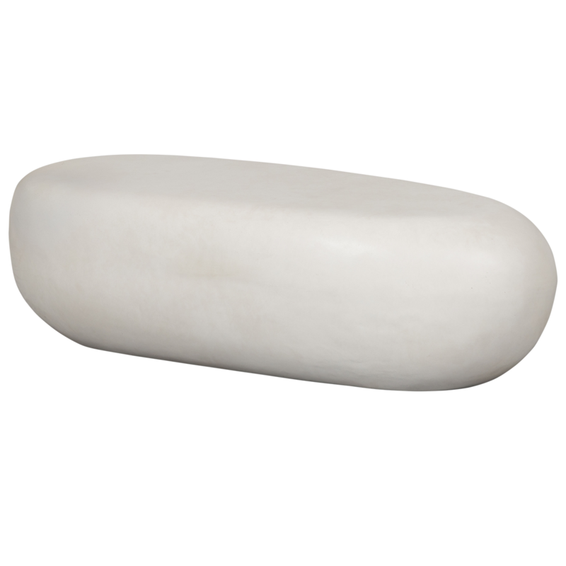 vtwonen-collectie Pebble Salontafel Betonlook Wit 28X100X43Cm