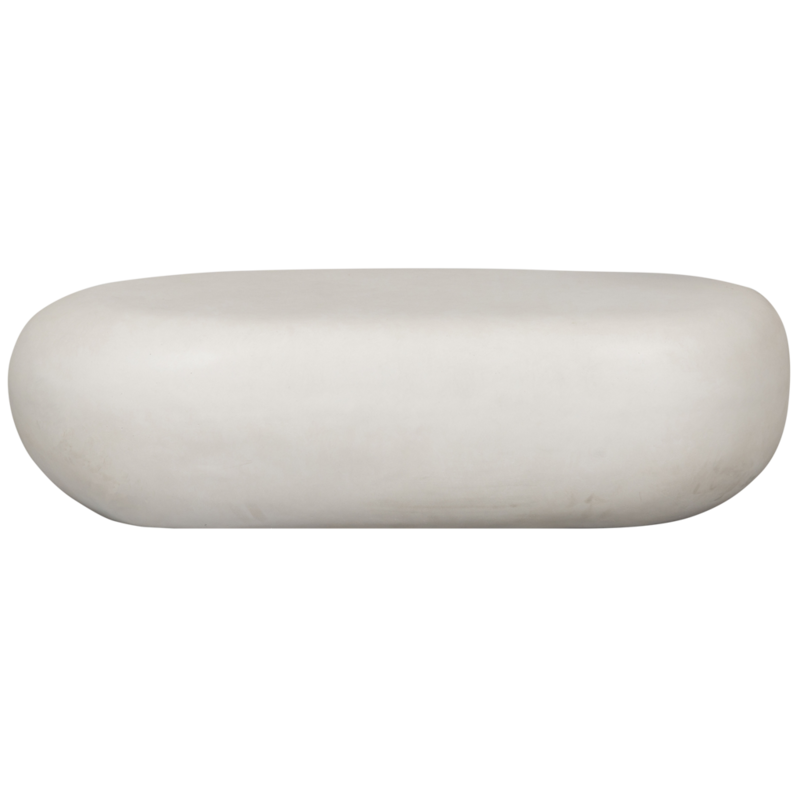 vtwonen-collectie Pebble Salontafel Betonlook Wit 28X100X43Cm