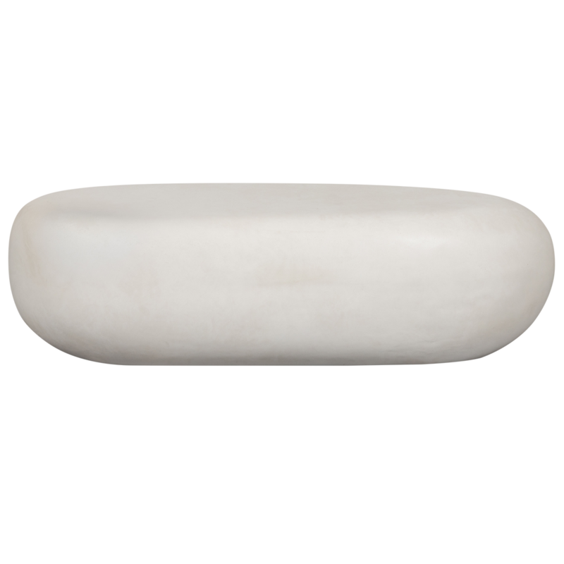 vtwonen-collectie Pebble Salontafel Betonlook Wit 28X100X43Cm