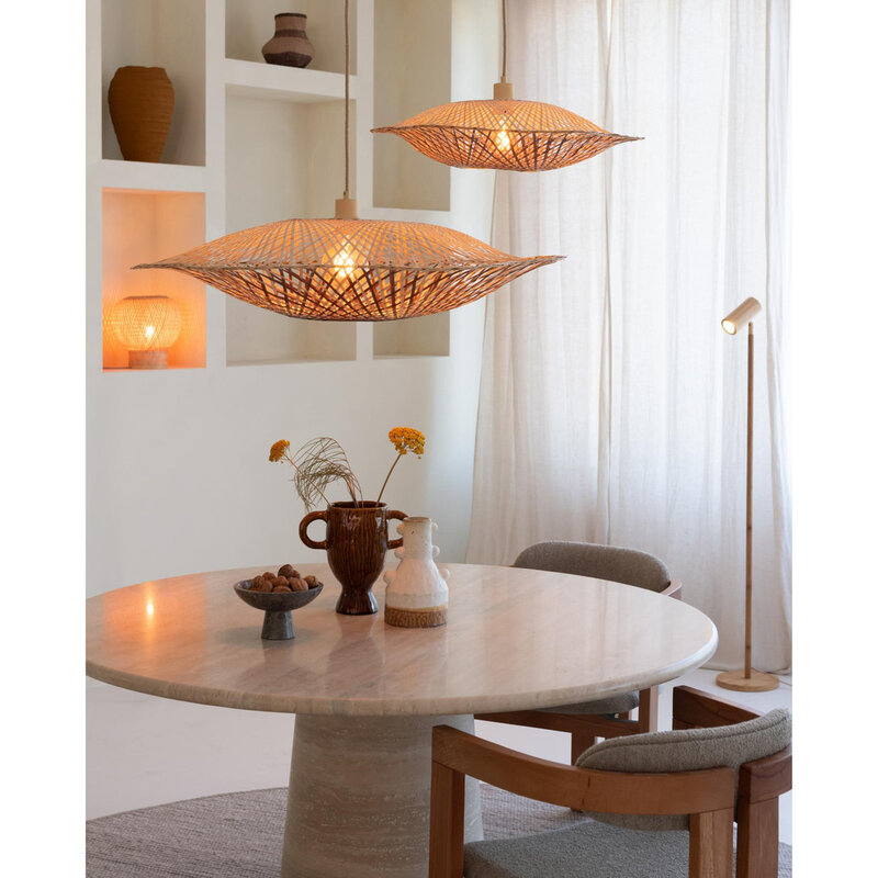 Good&Mojo-collectie Hanglamp Madura - Naturel / bruin- Ø13cm