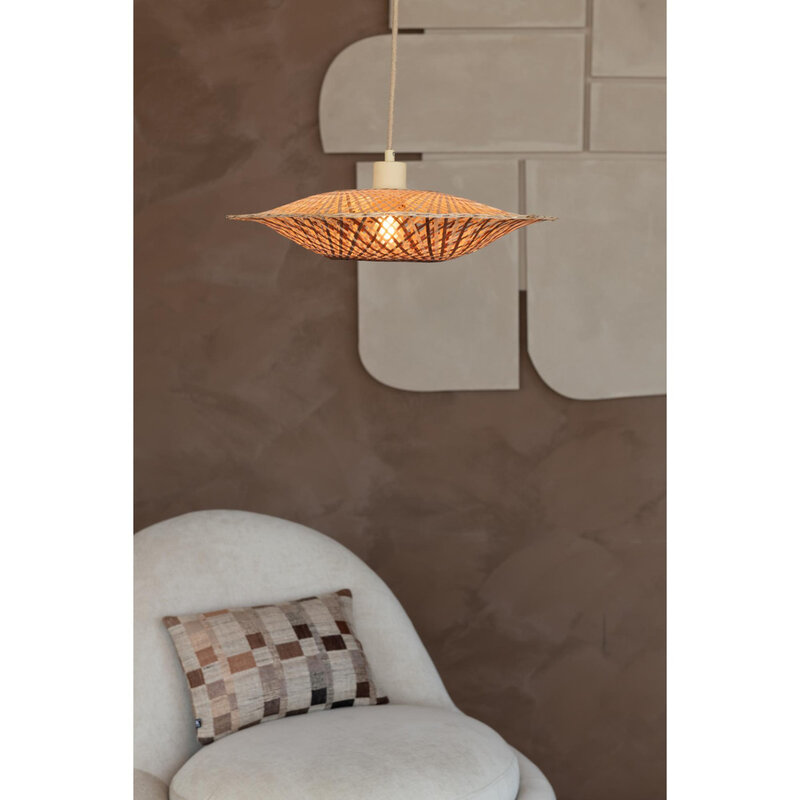 Good&Mojo-collectie Hanglamp Madura - Naturel / bruin- Ø13cm
