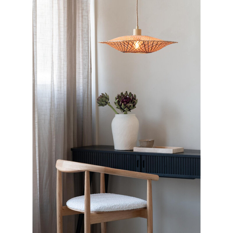 Good&Mojo-collectie Hanglamp Madura - Naturel / bruin- Ø13cm