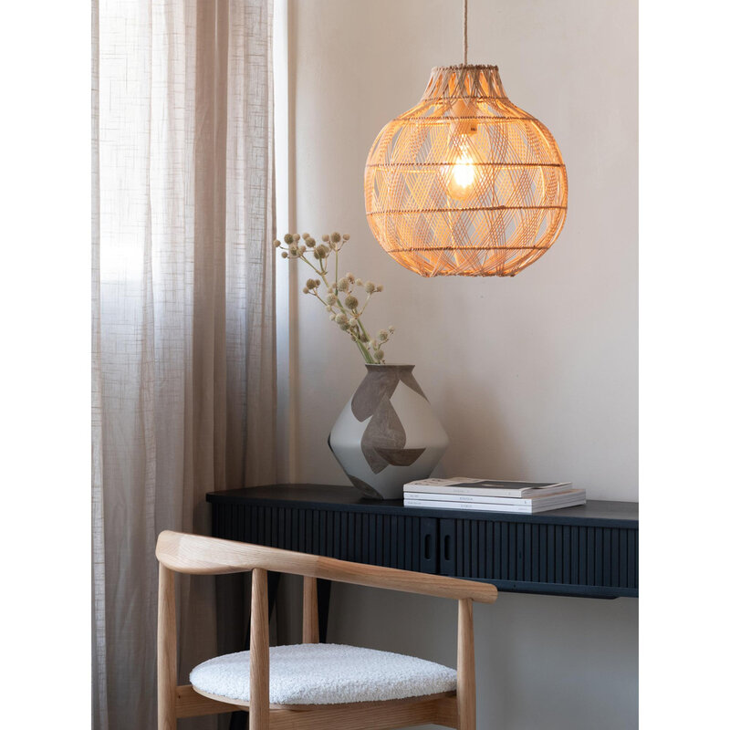 Good&Mojo-collectie Hanglamp Mendoza - Naturel - Ø35cm