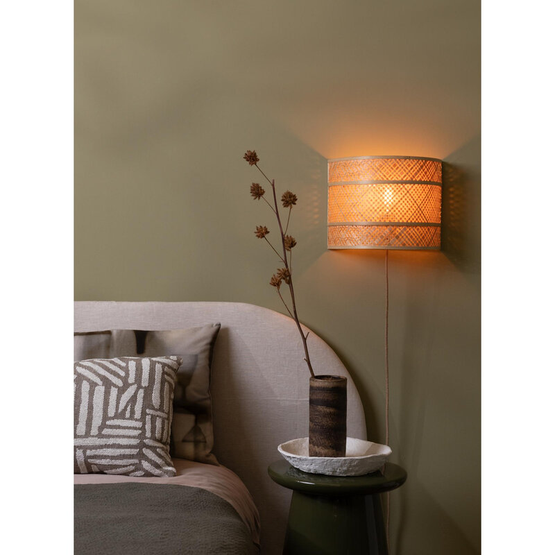Good&Mojo-collectie Wandlamp Langkawi - Naturel - Ø32cm