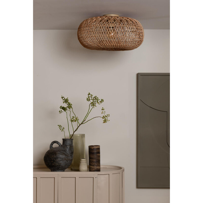 Good&Mojo-collectie Plafonniere Arizona - Naturel - Ø50cm