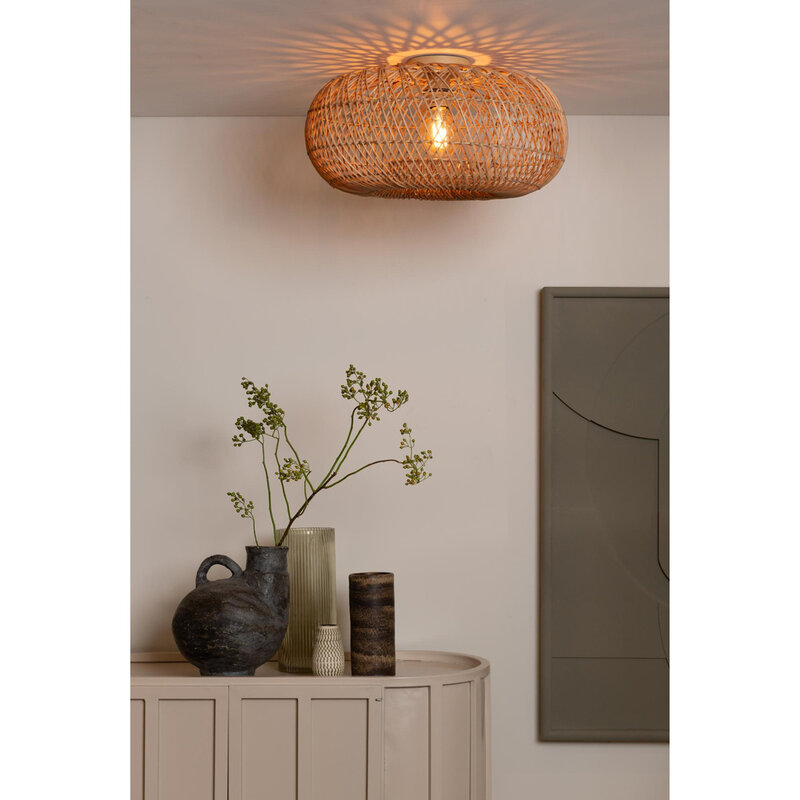 Good&Mojo-collectie Plafonniere Arizona - Naturel - Ø50cm