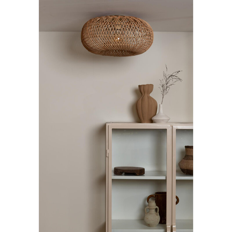 Good&Mojo-collectie Plafonniere Arizona - Naturel - Ø50cm