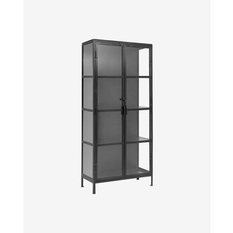 Nordal PHOENIX black cabinet, 2 doors, small