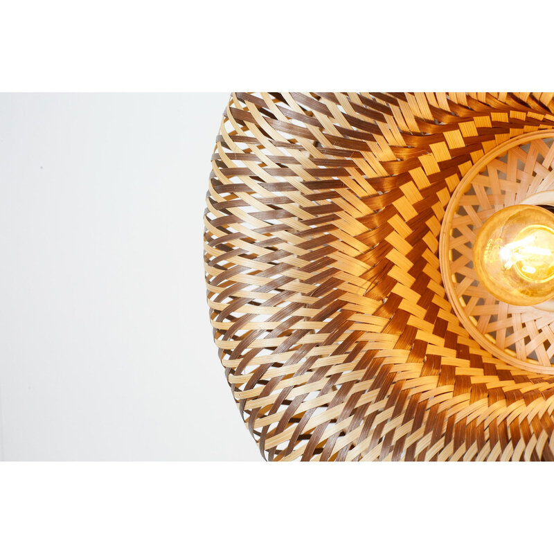 Good&Mojo-collectie Wandlamp Barbados - Naturel/bruin - Ø35cm