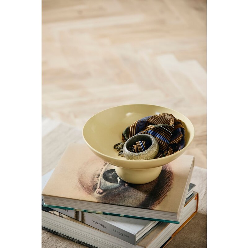 Nordal-collectie VITELLO decoratieve schaal geel