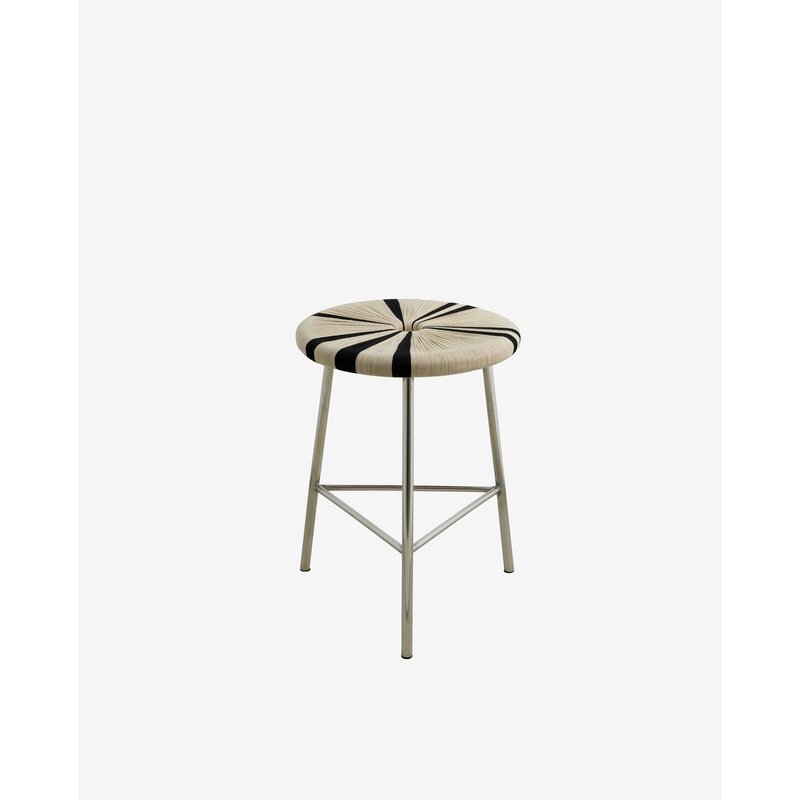 Nordal-collectie MORICE kruk Zwart-ivoor 53 cm hoog