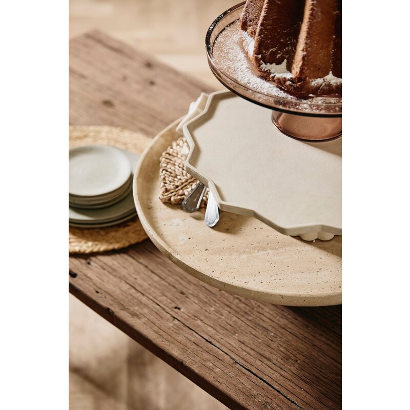 Nordal-collectie MINU tray on foot - ivory