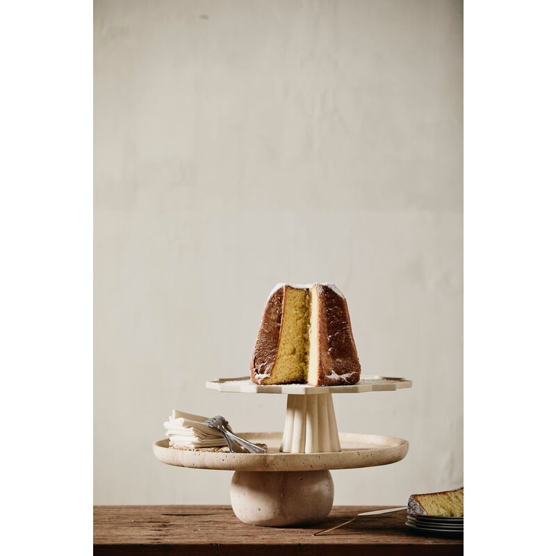 Nordal-collectie MASA tray on foot - ivory