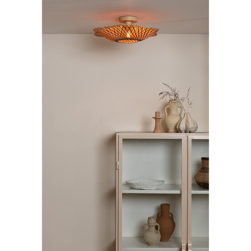 Good&Mojo-collectie Plafonniere Madura - Naturel - Ø13cm