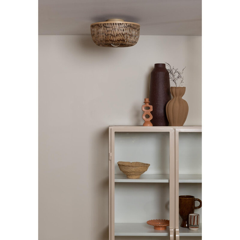 Good&Mojo-collectie Plafonniere Barbados - Naturel - Ø35cm