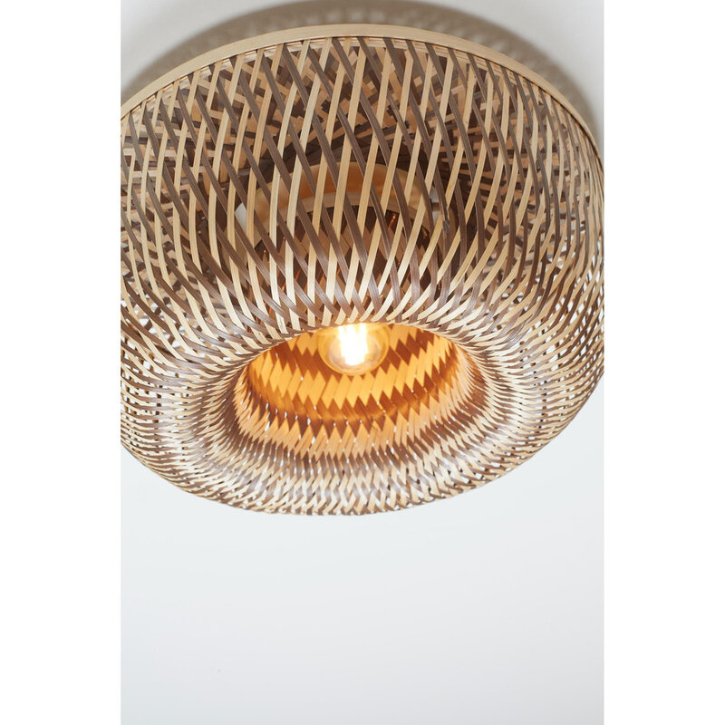 Good&Mojo-collectie Plafonniere Barbados - Naturel - Ø35cm