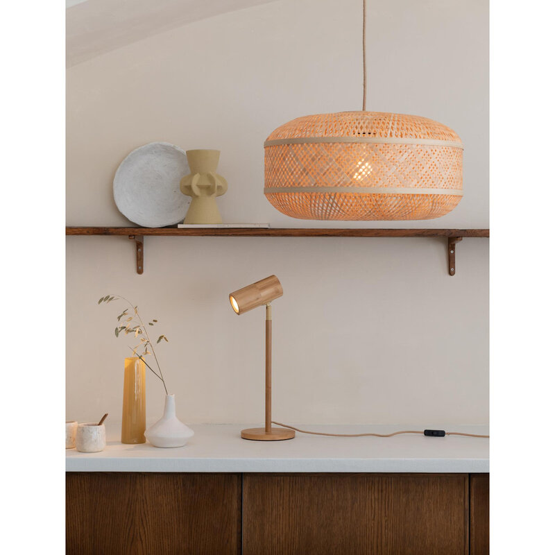 Good&Mojo-collectie Tafellamp Java - Naturel - Ø18cm