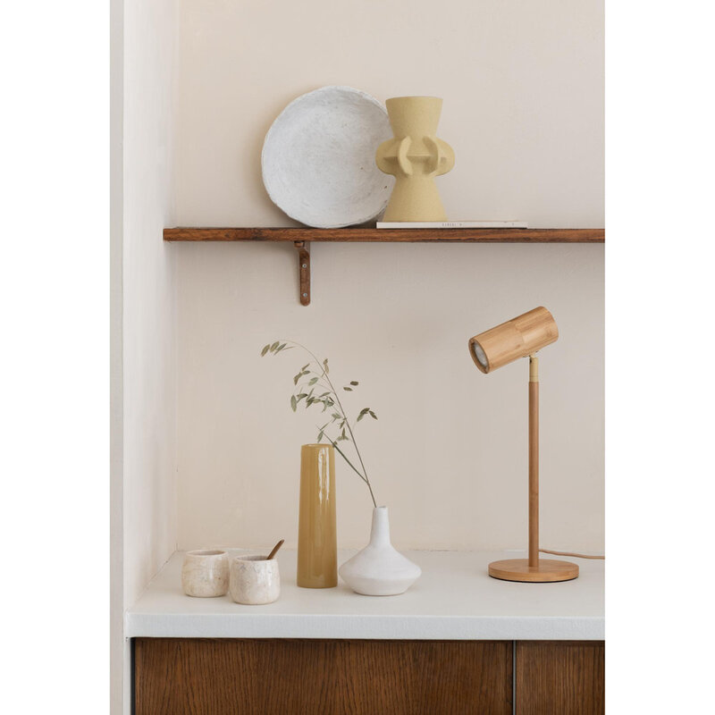 Good&Mojo-collectie Tafellamp Java - Naturel - Ø18cm