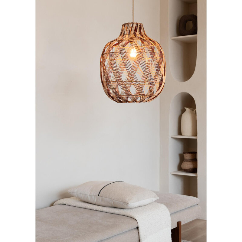 Good&Mojo-collectie Hanglamp Mendoza - Naturel - Ø40cm