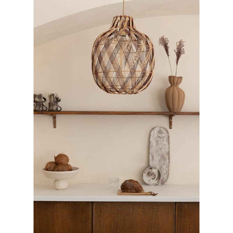 Good&Mojo-collectie Hanglamp Mendoza - Naturel - Ø40cm