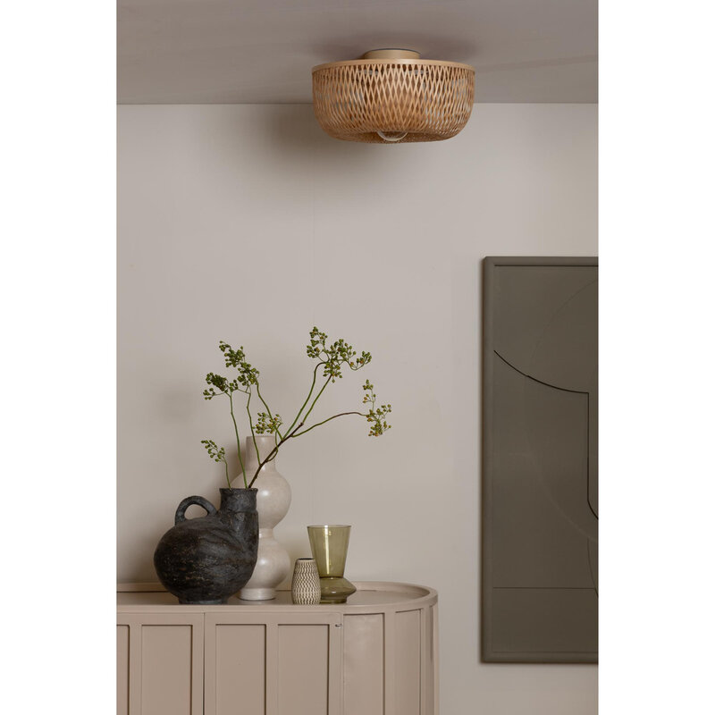 Good&Mojo-collectie Plafonniere Barbados - Naturel - Ø35cm